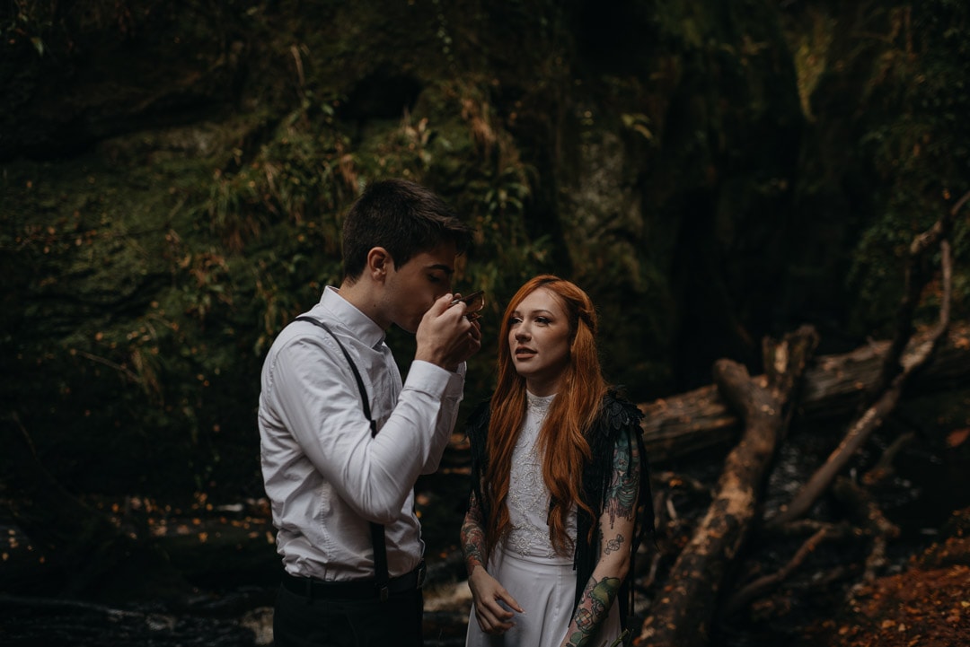pagan elopement ceremony in scotland - celtic quaich