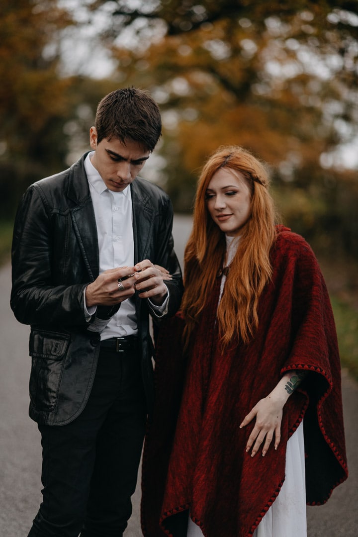 champagne popping during elopement in Scotland