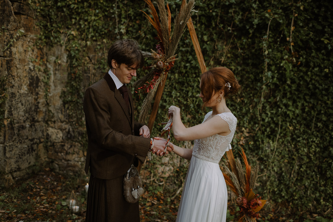 celtic handfasting scotland elopement