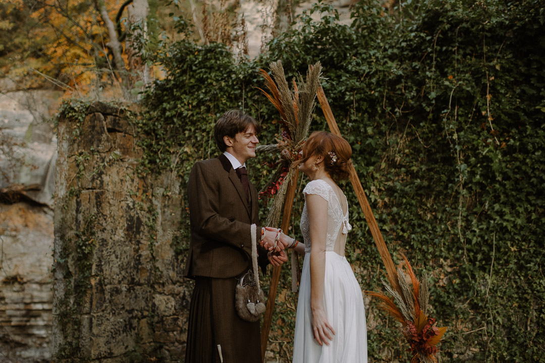 celtic handfasting scotland elopement