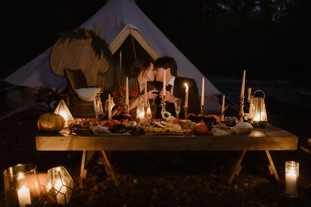 scotland camping elopement picnic