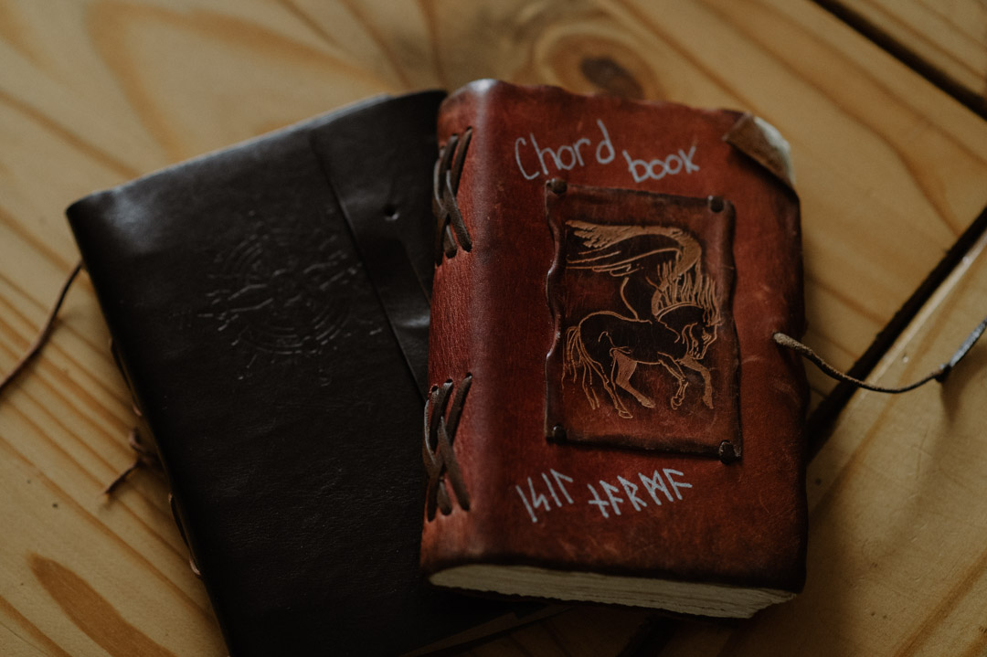 Isle of Mull elopement details - guitar books