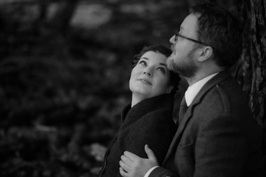 Outlander elopement couple eloping at a loch in Torridon